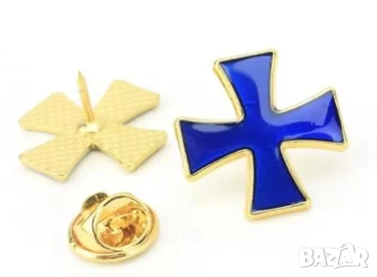 Копчета за Ръкавели Масонски Тамплиер Рицар Freemasons Illuminati Templar Masonic Cufflinks TieClips, снимка 13 - Подаръци за мъже - 53871005
