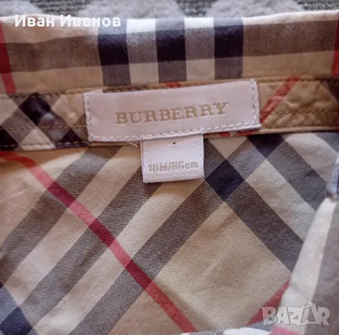 Детска оригинална риза Burberry, снимка 2 - Бебешки блузки - 46990199