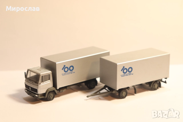 	HERPA 1:87 H0 MERCEDES BENZ 814  КАМИОН МОДЕЛ, снимка 8 - Колекции - 52342562