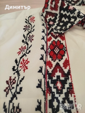 Мъжка риза с принт в етно стил