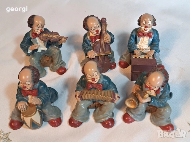 колекция фигури на клоуни музиканти Gilde 33/2