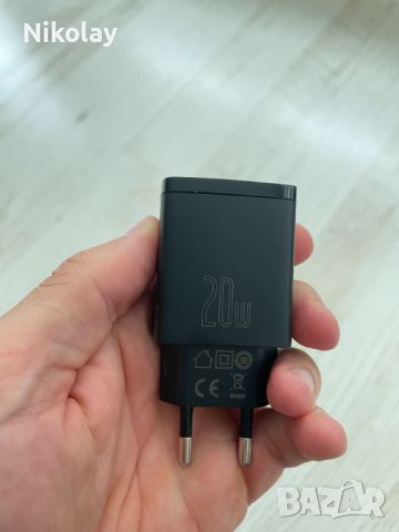 Зарядно 20W Baseus USB+type C, снимка 3 - Друга електроника - 45763592