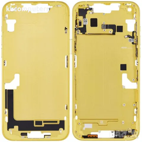 Среден борд за iPhone 15 6.1 / Жълт / КЛАС A Баркод : 483938