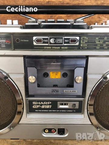 Радиокасетофон SHARP GF 9191 E (Japan), снимка 3 - Радиокасетофони, транзистори - 53039604