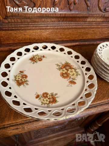 2 неупотребявани десертни сервиза от стар български порцелан, снимка 4 - Антикварни и старинни предмети - 54074033