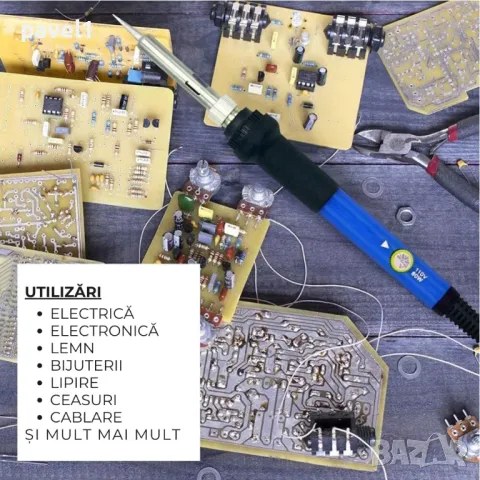 Поялник за запояване и пирография Veridion®, запояване, гравиране на дърво и ремонт на електроника, снимка 9 - Други инструменти - 47739947