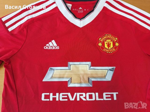 Манчестър Юн./Manchester Utd. adidas 2015-16г. №9 Ibrahimovic - за ръст 152см., снимка 3 - Фен артикули - 46757908