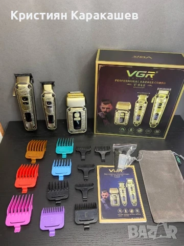 Професионален бръснарски комплект VGR ( 3 машинки ), снимка 6 - Машинки за подстригване - 50515490