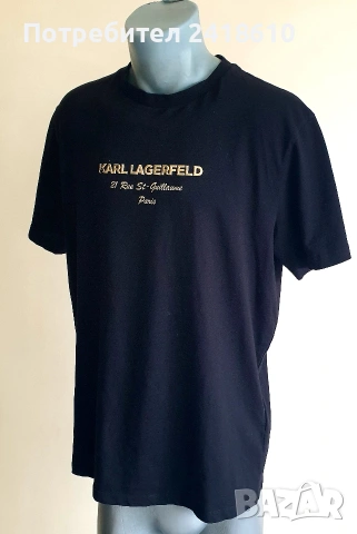 Karl Lagerfeld Stretch Cotton Mens Size L / XL  ОРИГИНАЛ! Мъжка Тениска!, снимка 10 - Тениски - 54205271