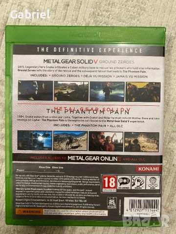 Рядка! Metal Gear Solid 5 The Definitive Experience Xbox One, снимка 3 - Игри за Xbox - 46073786