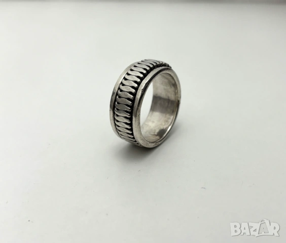 Масивна Сребърна Халка (проба 925)- 10,41 грама, снимка 6 - Пръстени - 53946494