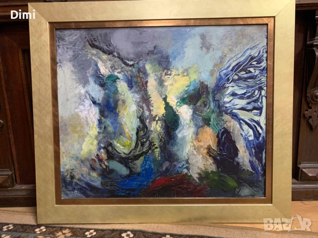 РУСЛАН МАРКОВ масло/платно абстракт, снимка 3 - Картини - 52837815