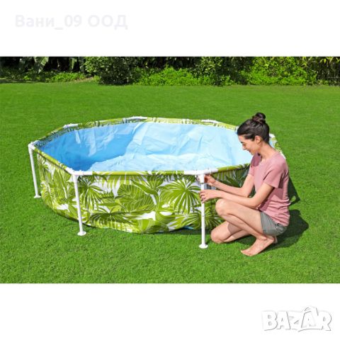 Детски сглобяем басейн със сенник и водна мъгла , снимка 6 - Басейни и аксесоари - 45878570