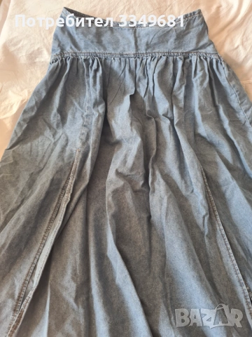 Дълга дънкова пола, снимка 4 - Поли - 53663242
