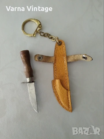 Стар ретро ключодържател Нож с кания. Германия., снимка 2 - Колекции - 50858607