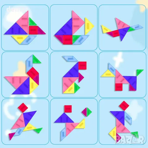 Пъзели LeagoEra - Монтесори образователна играчка за 3-годишна възраст, снимка 2 - Образователни игри - 49856810