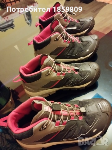 Детски водоустойчиви туристически обувки QUECHUA CROSSROCK MID, снимка 6 - Детски боти и ботуши - 53026329