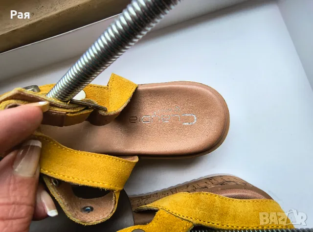 Дамски кожени сандали Claudia by Isaberi, снимка 12 - Сандали - 50028250