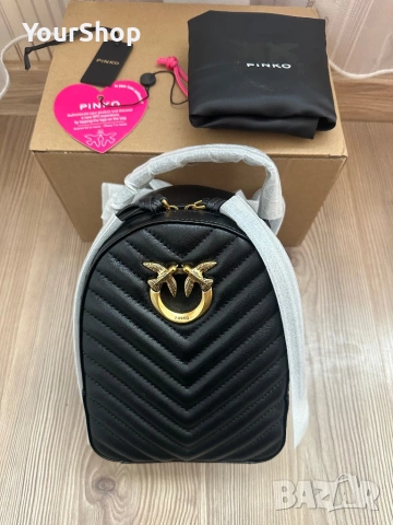 Чисто нова Раница Pinko Love Click Mini в черен цвят