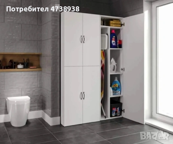 Шкаф за пералня и сушилня с място на маса гледане, снимка 3 - Шкафове - 53759901