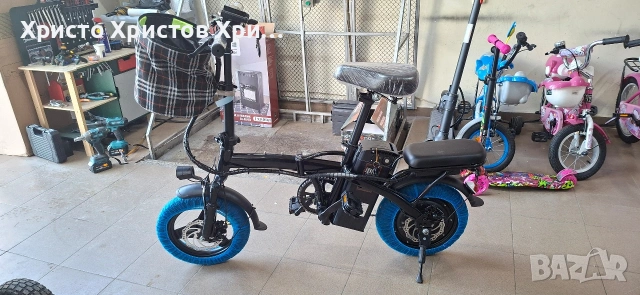 сгъваем електрически велосипед 1000 вата, снимка 2 - Велосипеди - 53763592