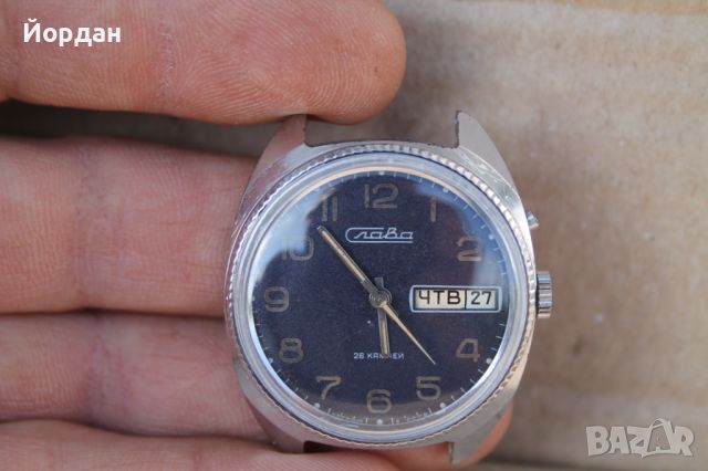 СССР мъжки часовник ''Слава'' 26 камъка , снимка 1 - Антикварни и старинни предмети - 45469318