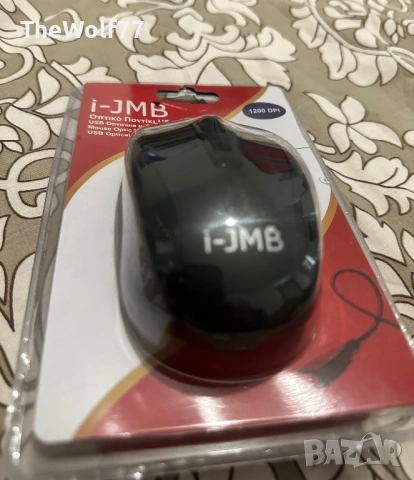 Продавам геймърска мишка i-JMB в добро визуално състояние. Мишката е с интересен дизайн с “cracked” , снимка 3 - Клавиатури и мишки - 53391420