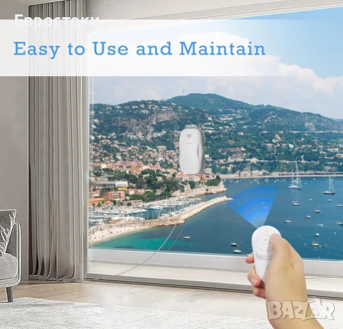 Робот за почистване на прозорци Tosima W2, 3800PA, смарт навигация, дистанционно управление, снимка 4 - Прахосмукачки - 50812307