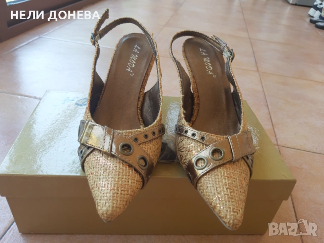Обувки "La Moda" Италия с Красив Дизайн! № 36! НОВИ!, снимка 2 - Дамски обувки на ток - 54235831