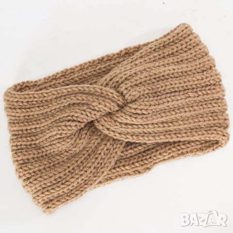 Дамски плетена лента за глава с усукване, снимка 7 - Други - 52644543