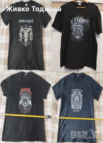 Тениска с принт PARKWAY DRIVE/KILLSWITCH ENGAGE / LAMB OF GOD/ IN FLAMES