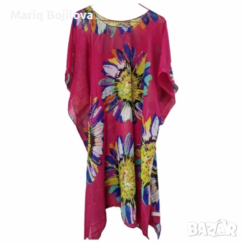 Плажна туника 90x90 – Перфектният избор за стил и комфорт през лятото, снимка 3 - Туники - 50198347