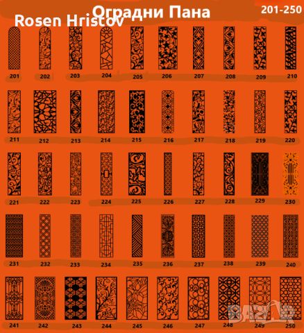 Над 3500 модела оградни пана, врати, порти и други!, снимка 5 - Пана - 46186283