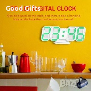 3D настолен часовник с аларма и термометър, снимка 4 - Стенни часовници - 46186869