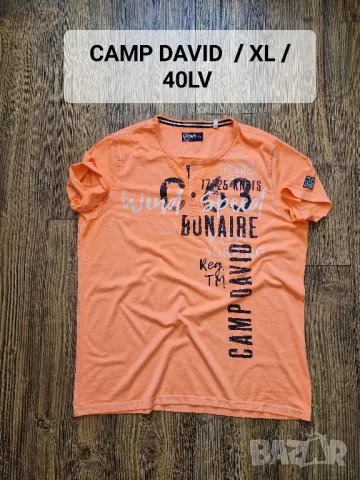 Страхотна мъжка тениска CAMP DAVID размер XL , снимка 6 - Тениски - 50093936