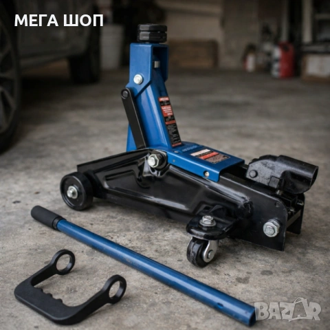 Хидравличен крик крокодил 3 тона - мобилен с колела, снимка 2 - Други инструменти - 53863368