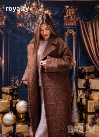 Кафяво Дамско Палто , снимка 4 - Палта, манта - 52884623