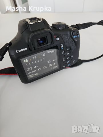 Фотоапарат Canon EOS 2000D + обектив Canon EF-S 18-55mm f/3.5-5.6 IS + обектив Canon EF Lens 50 mm, снимка 4 - Фотоапарати - 45115693
