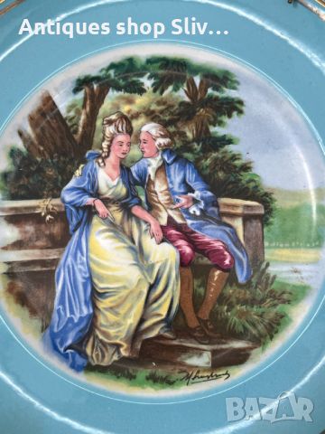 Порцеланова ренесансова чиния. №5459, снимка 2 - Антикварни и старинни предмети - 46080419