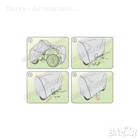 Покривало Kegel серия Basic размер L BOX QUAD за ATV, снимка 5 - Аксесоари и консумативи - 53658299