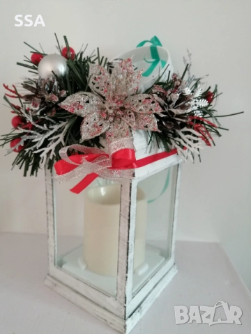 Коледен фенер, снимка 3 - Декорация за дома - 52593417