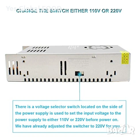 Импулсно захранване 36V 10A 360W за LED ленти, снимка 4 - Друга електроника - 53233811