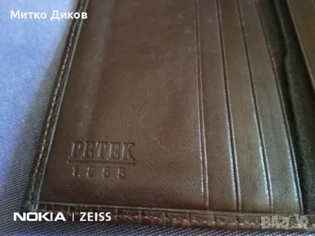 Петек калъф за документи 110х80мм Petek Card Holder нов естествена кожа, снимка 8 - Портфейли, портмонета - 48000813