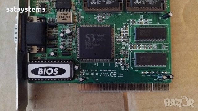 Видео карта S3 Trio64 Trio 64V-4S 2MB PCI, снимка 6 - Видеокарти - 39721601