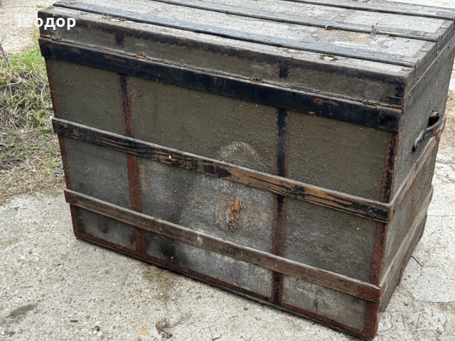 Огромен винтидж сандък august kleeman, снимка 9 - Антикварни и старинни предмети - 54058852