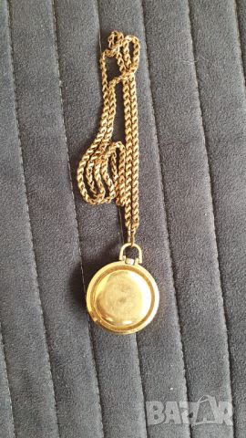 Немски джобен механичен позлатен часовник Osco, снимка 4 - Антикварни и старинни предмети - 46409693