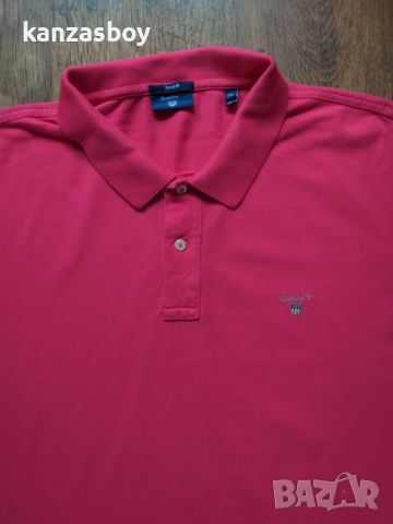 GANT Men's Polo - страхотна мъжка тениска 2ХЛ, снимка 2 - Тениски - 45456446