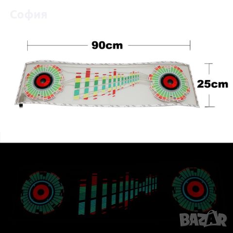 Стикер за кола с LED светлини от многоцветни нюанси , снимка 2 - Лед осветление - 46317003