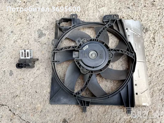 Peugeot Пежо 207 1.4i климатична перка вентилатор климатик реостат