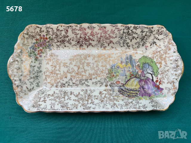 Старо английско плато, снимка 3 - Антикварни и старинни предмети - 53897553